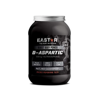 EASTAR - D-Aspartic 500mg 120 Capsules - ALTERhubs The Wellness Store