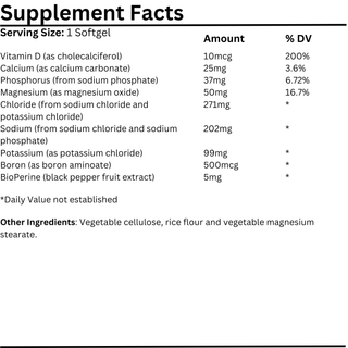 Natural Vitamins - Electrolyte Formula 50/100 Capsules - ALTERhubs - The Wellness Store