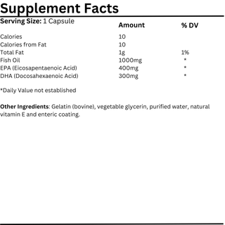 Natural Vitamins - Omega 3 Fish Oil Mega EPA DHA 30/60 Capsules - ALTERhubs - The Wellness Store