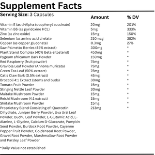 Natural Vitamins - Prostate Formula 90 Capsules - ALTERhubs - The Wellness Store