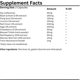 Natural Vitamins - Women's Transitions 30/60 Capsules - ALTERhubs - The Wellness Store