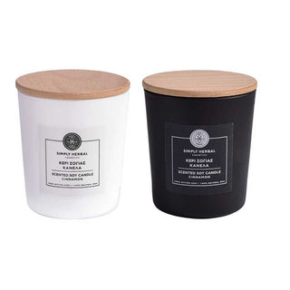 Simply Herbal - Cinnamon Soy Scented Candle 200g - ALTERhubs The Wellness Store