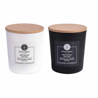 Simply Herbal - Cotton Soy Scented Candle 200g - ALTERhubs The Wellness Store