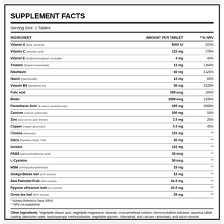 Green Forest - Great Hair Formula 30/60 Tablets - ALTERhubs The Wellness Store