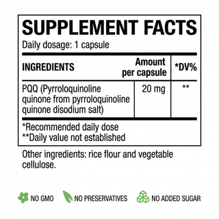 Green Forest - PQQ 20mg 30/60 Capsules - ALTERhubs The Wellness Store