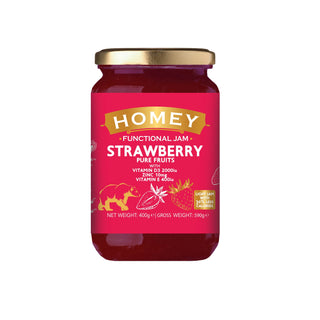 Homey - Jam Strawberry with Vitamins 400g - ALTERhubs The Wellness Store