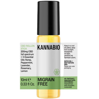 Kannabio - Migrainfree Rollon Stick (CBD 200mg/ 10ml) - ALTERhubs The Wellness Store