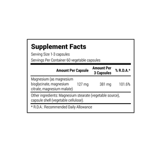 Natural Doctor - 3plus Magnesium 60 Capsules - ALTERhubs The Wellness Store