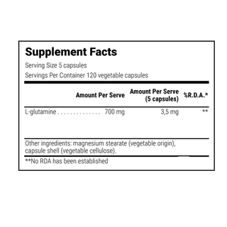 Natural Doctor - Glutamine Sport 120 Capsules - ALTERhubs The Wellness Store