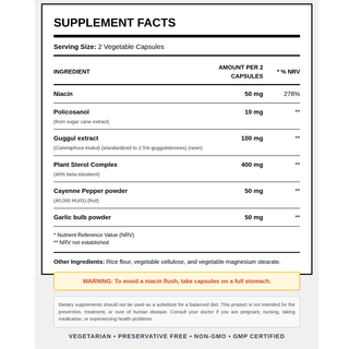 Natural Vitamins - Cholesterol Formula 60 Capsules - ALTERhubs The Wellness Store
