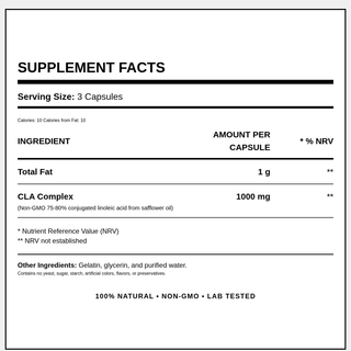 Natural Vitamins - CLA 1000 Max Complex 60 Capsules - ALTERhubs The Wellness Store