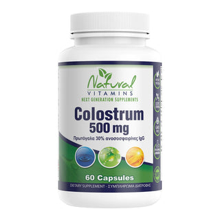 Natural Vitamins - Colostrum 500mg 60 Capsules - ALTERhubs The Wellness Store