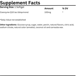 Natural Vitamins - CoQ10 100mg 60 Capsules - ALTERhubs - The Wellness Store