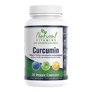 Natural Vitamins - Curcumin 750mg 30/60 Capsules - ALTERhubs - The Wellness Store
