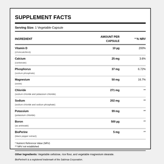 Natural Vitamins - Electrolyte Formula 50/100 Capsules - ALTERhubs The Wellness Store