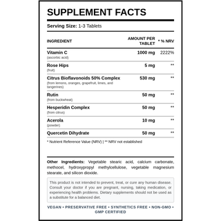 Natural Vitamins - Formula C 1000mg 30/50/100 Tablets - ALTERhubs The Wellness Store