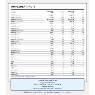 Natural Vitamins - Kids Multivitamin 500ml - ALTERhubs The Wellness Store