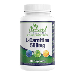 Natural Vitamins - L-Carnitine 500mg 30 Capsules - ALTERhubs The Wellness Store