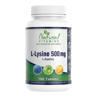 Natural Vitamins - L - Lysine 500mg 100 Tablets - ALTERhubs - The Wellness Store