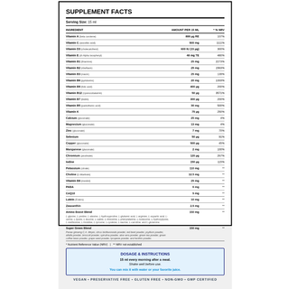 Natural Vitamins - Premium Multivitamin 500ml - ALTERhubs The Wellness Store