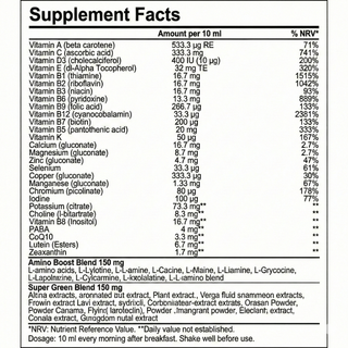 Natural Vitamins - Premium Teen Multivitamin 500ml - ALTERhubs The Wellness Store