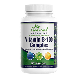 Natural Vitamins - Vitamin B 100 Complex 30/50 Tablets - ALTERhubs - The Wellness Store