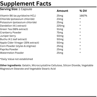 Natural Vitamins - Water Off Formula 60 Capsules - ALTERhubs - The Wellness Store